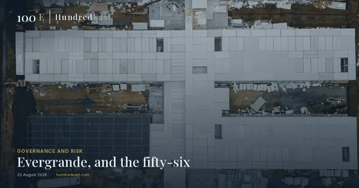 Evergrande, and the fifty-six, 22 August 2026, Governance and risk